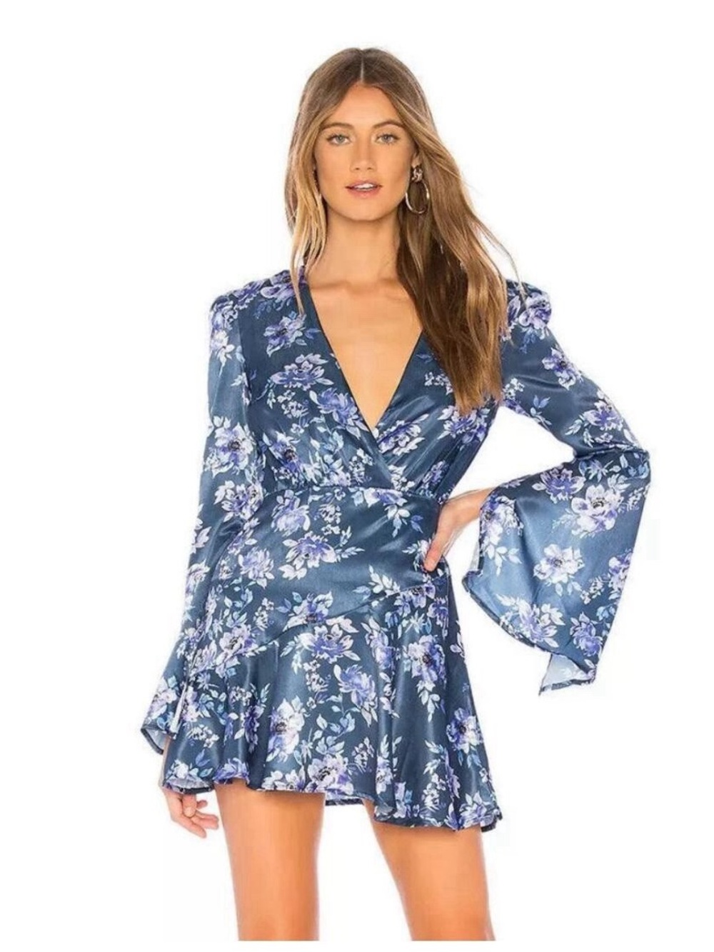 MAJORELLE Alice Mini Dress in Rainwater